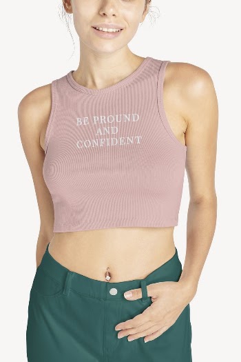 Pink crop tank top, women's | Free Photo - rawpixel