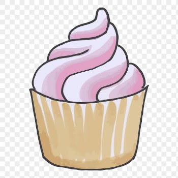 Pink cupcake png, doodle dessert | Free PNG - rawpixel