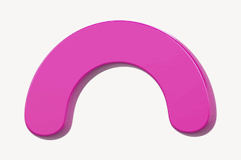 Pink curved line, 3D rendering | Free Photo - rawpixel