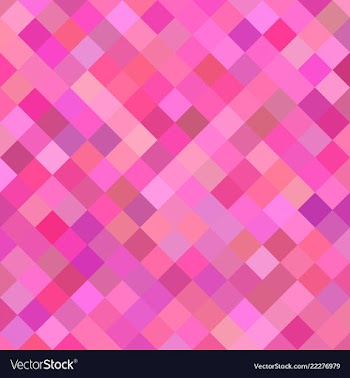Pink diagonal square pattern background vector image
