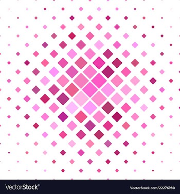 Pink diagonal square pattern background vector image