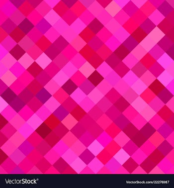 Pink diagonal square pattern background vector image