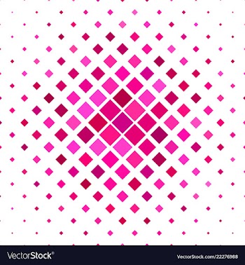 Pink diagonal square pattern background vector image