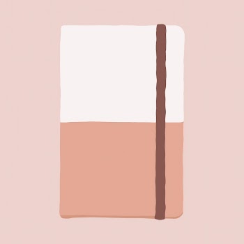Pink diary stationery sticker, feminine | Free Vector - rawpixel