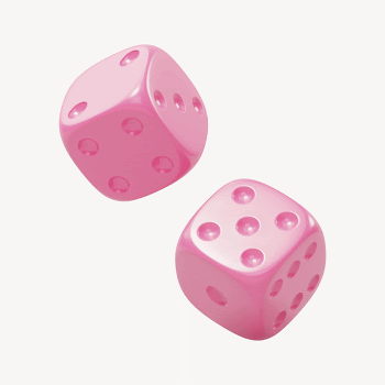 Pink dice, 3D rendering design | Free Photo - rawpixel