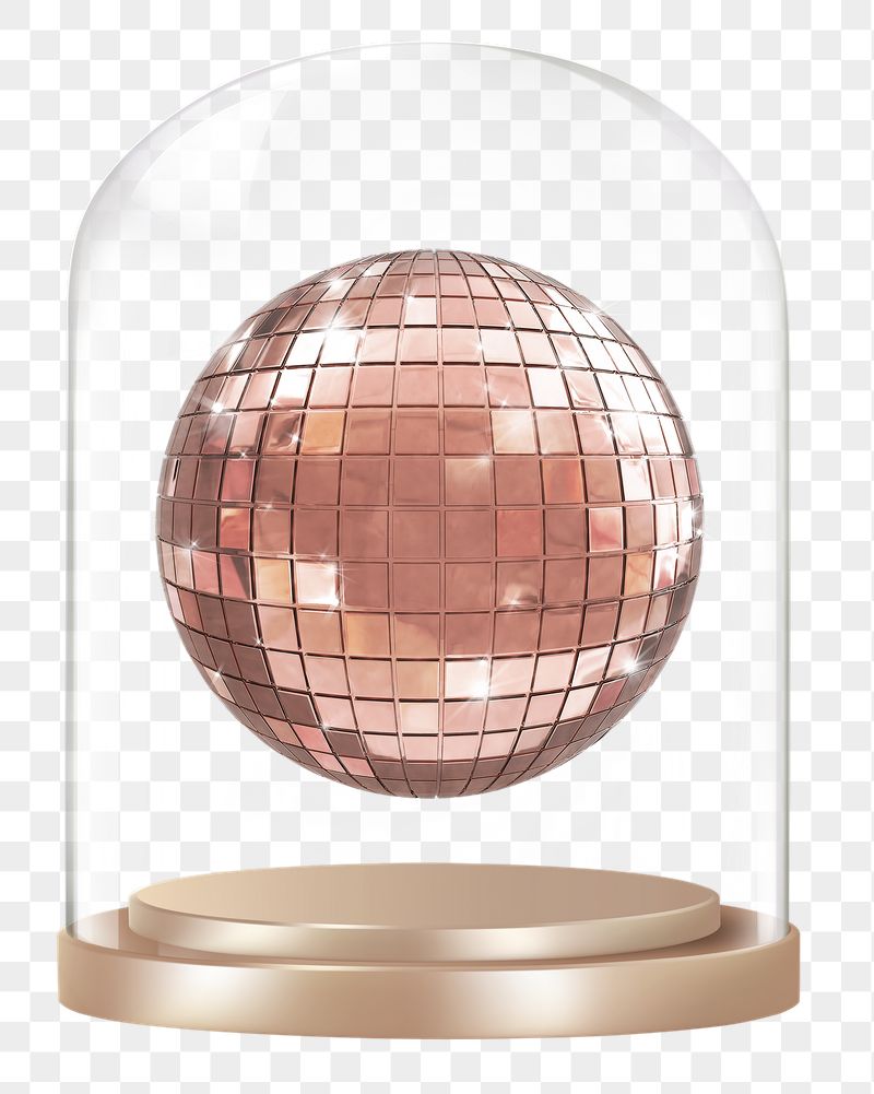 Pink disco png ball glass | Free PNG - rawpixel