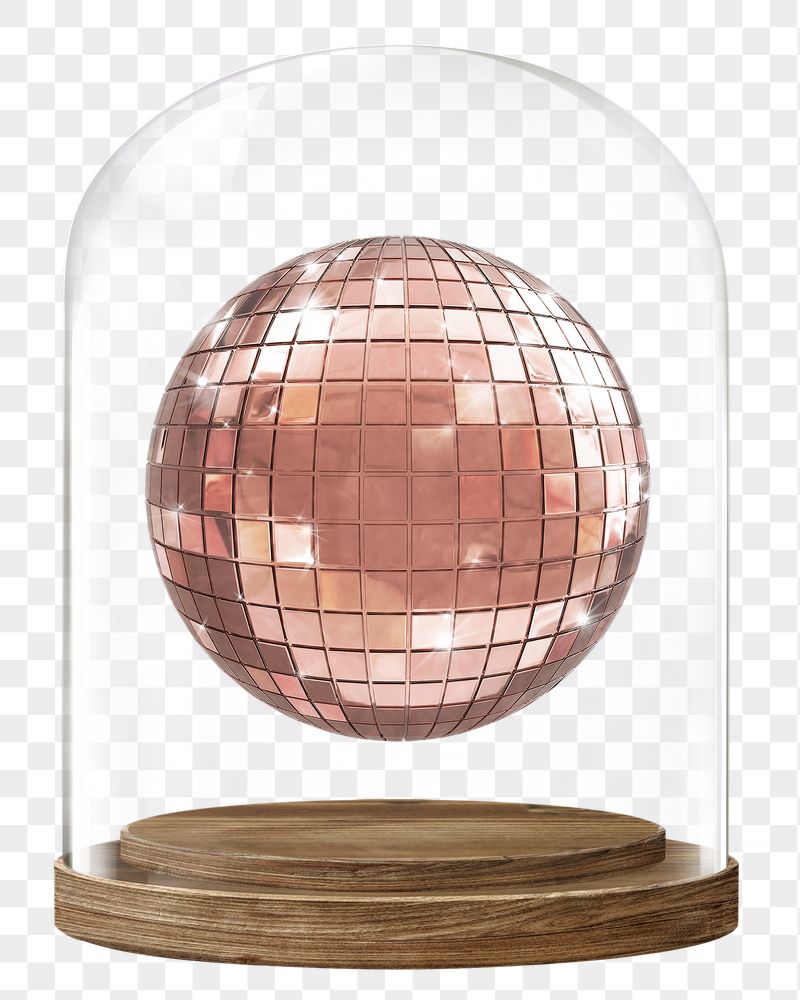 Pink disco png ball glass | Free PNG - rawpixel