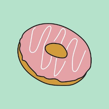 Pink donut clipart, dessert cute | Free Vector Illustration - rawpixel