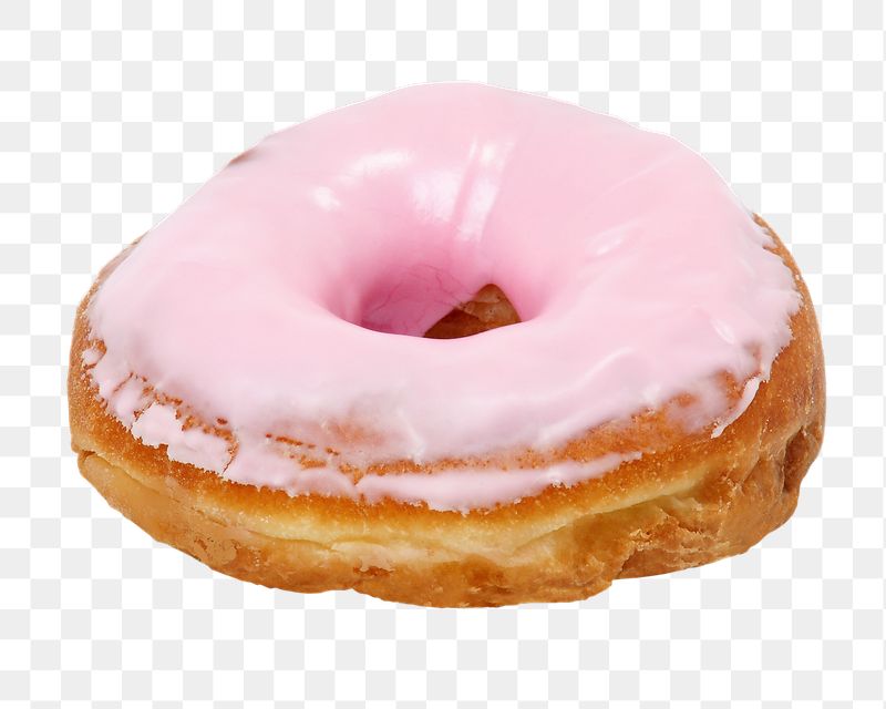 Pink donut png sticker, dessert, | Free PNG - rawpixel