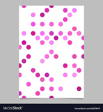 Pink dot pattern brochure background - stationery vector image
