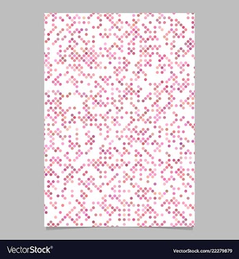 Pink dot pattern brochure background - stationery vector image