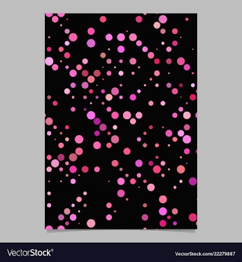 Pink dot pattern brochure background - stationery vector image
