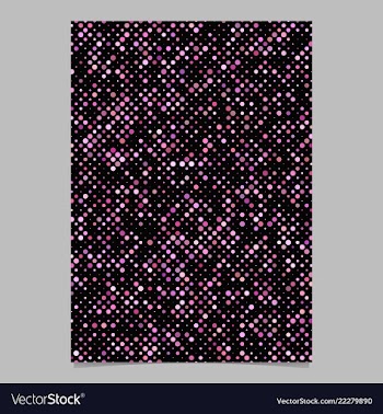 Pink dot pattern brochure background - stationery vector image