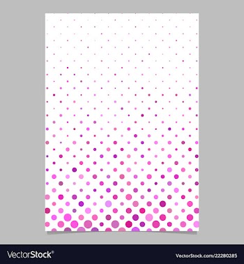 Pink dot pattern brochure background - stationery vector image