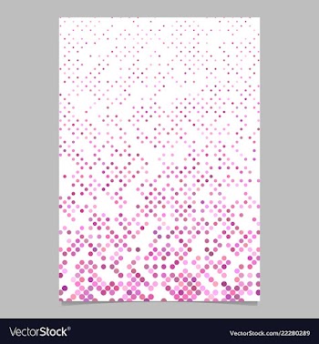 Pink dot pattern brochure background - stationery vector image