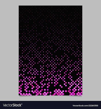 Pink dot pattern brochure background - stationery vector image