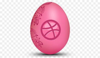 pink easter egg symbol sphere - Dribble 