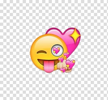 Pink , Emoji and pink heart art transparent background PNG clipart