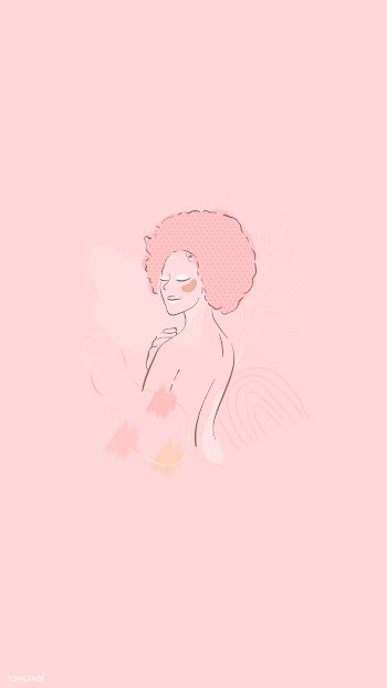 Pink feminine line art vector  | Free  vector - 2285941