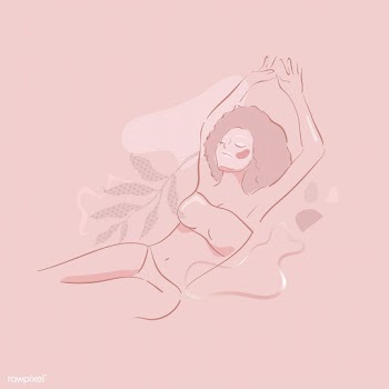 Pink feminine line art vector | Free  vector - 2285967
