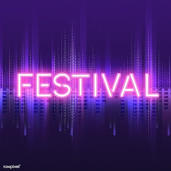 Pink festival neon signboard vector | Free stock vector - 535165