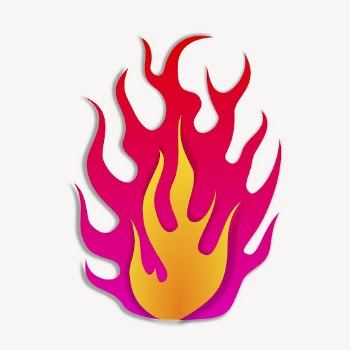 Pink flame clip art color | Free Photo - rawpixel