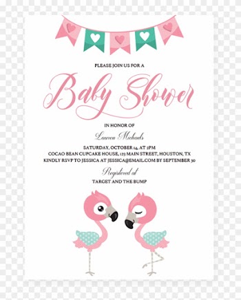Pink Flamingo Baby Shower Invitation Pdf By Littlesizzle - Baby Shower
