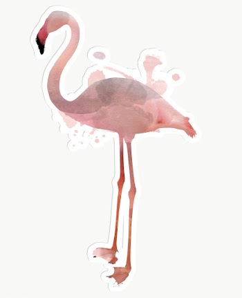 Pink flamingo illustration watercolor style  | Free  transparent png - 2338042