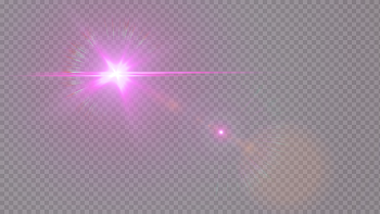 Pink Flare Free PNG Image