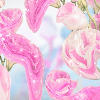 Pink floral background wallpaper, trippy… | Free stock illustration | High Resolution graphic