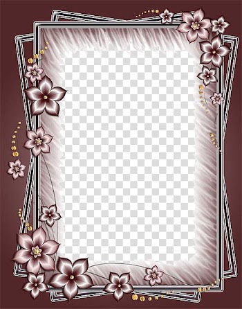 Pink floral frame border, Blog , Love Frame transparent background PNG clipart