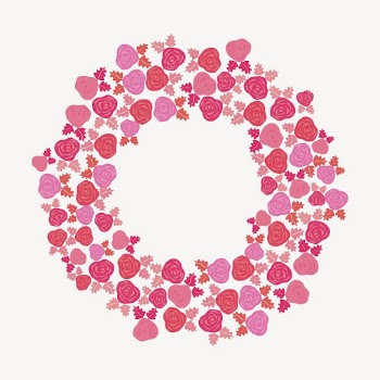 Pink floral wreath illustration. Free | Free Photo - rawpixel