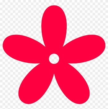 Pink Flower Clipart Flower Power - Red Flower Clip Art
