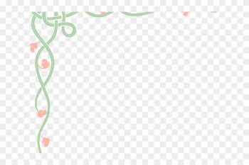 Pink Flower Clipart Vine - Invitation Border Design Png
