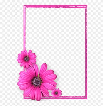 Pink Flower Frame Png Photos8 - Pink Flower Frame Png