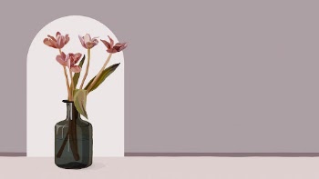 Pink flower HD wallpaper, tulip | Free Vector Illustration - rawpixel