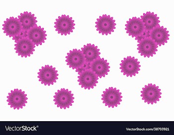 pink flower pattern design template