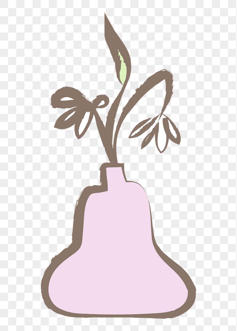 Pink flower vase png sticker, | Free PNG Illustration - rawpixel