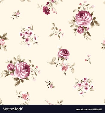 pink flower with green leaves simple background