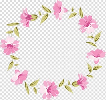 Pink flower wreath , Floral design Flower Watercolor painting Art Wreath, flower transparent background PNG clipart