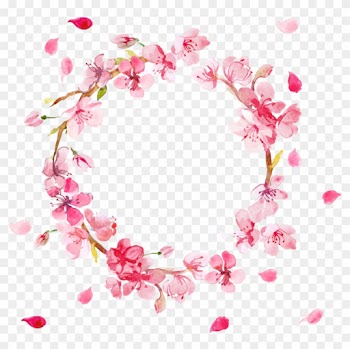 Pink Flower Wreath Png