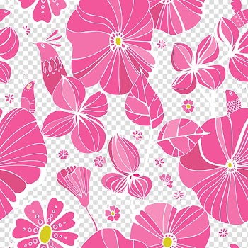 Pink flowers , Floral design Pink Flower, Pink flowers seamless background material transparent background PNG clipart