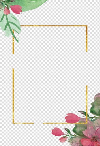 Pink flowers frame illustration, Poster Watercolor painting Television show Film, Great watercolor background transparent background PNG clipart