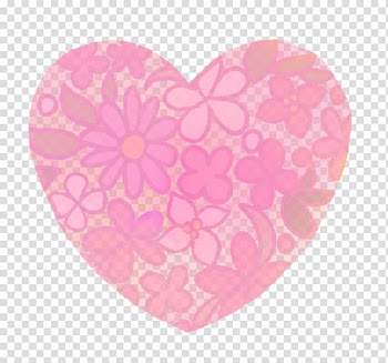 Pink flowers, Hand-painted flower pattern watercolor heart trans, others transparent background PNG clipart