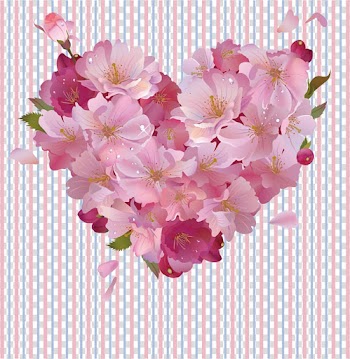 Pink flowers Heart , Wedding Flowers transparent background PNG clipart