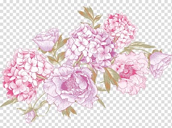 Pink flowers illustration, Wedding invitation Flower, Wedding Flowers transparent background PNG clipart