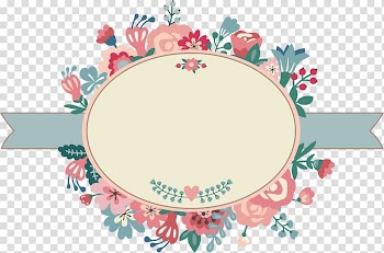 Pink flowers illustration, Wedding invitation Watercolor painting , Creative floral border transparent background PNG clipart