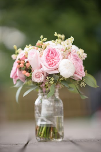 Pink Flowers in Vcase