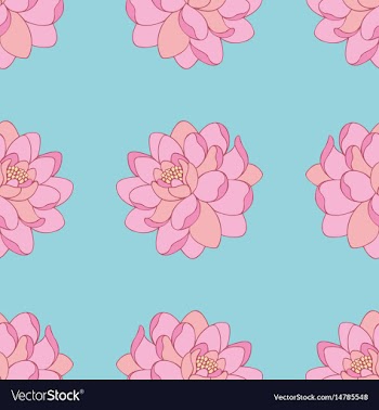  					Pink flowers seamless pattern for design vector image														
