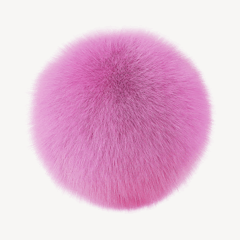 Pink fluffy ball, 3D rendering | Free Photo - rawpixel